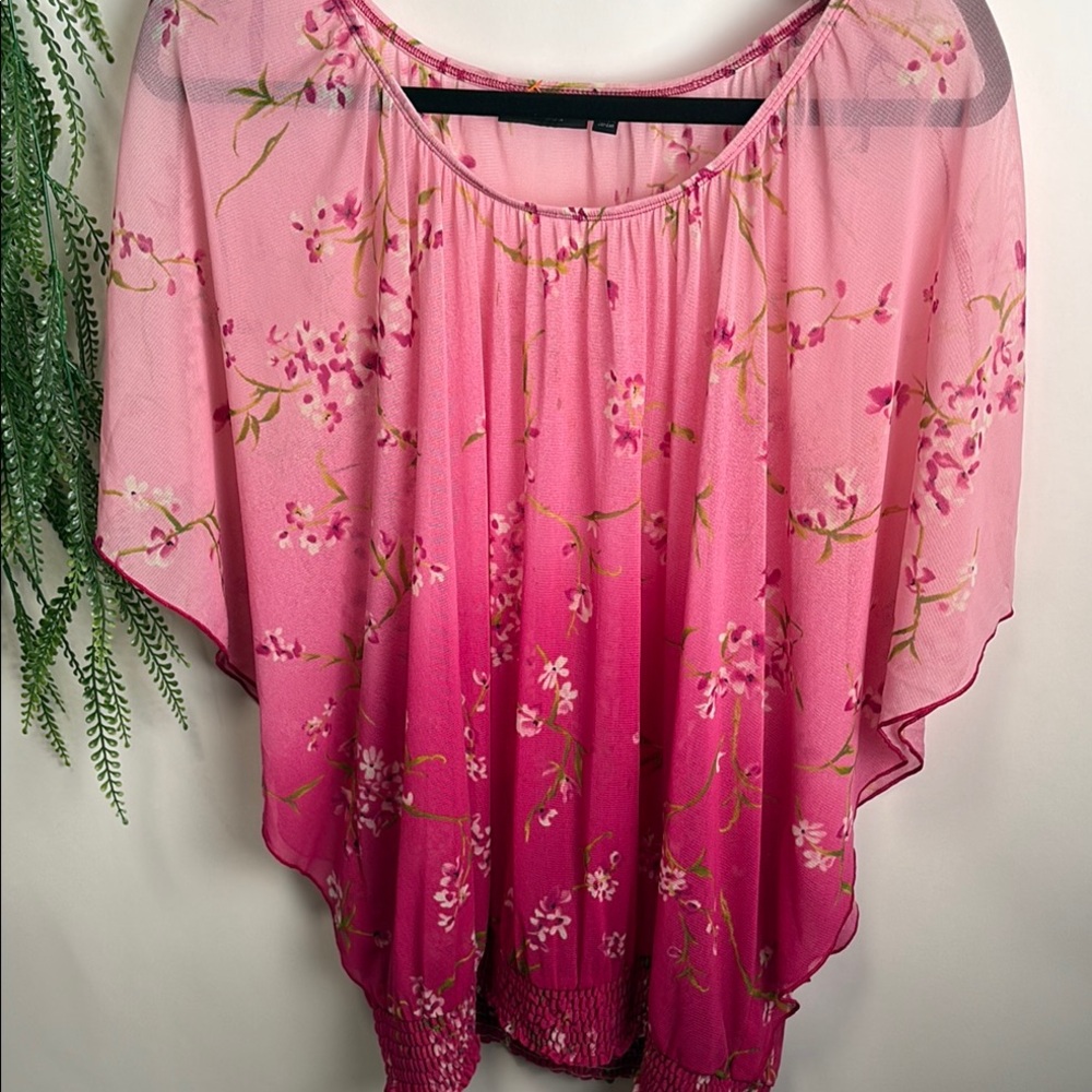 Apt. 9 Pink Floral Blouse